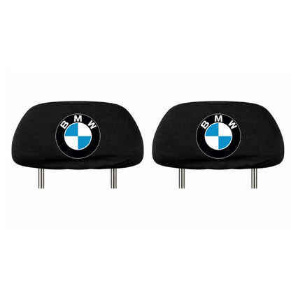 Set 2 huse tetiere negre, pentru gama auto BMW