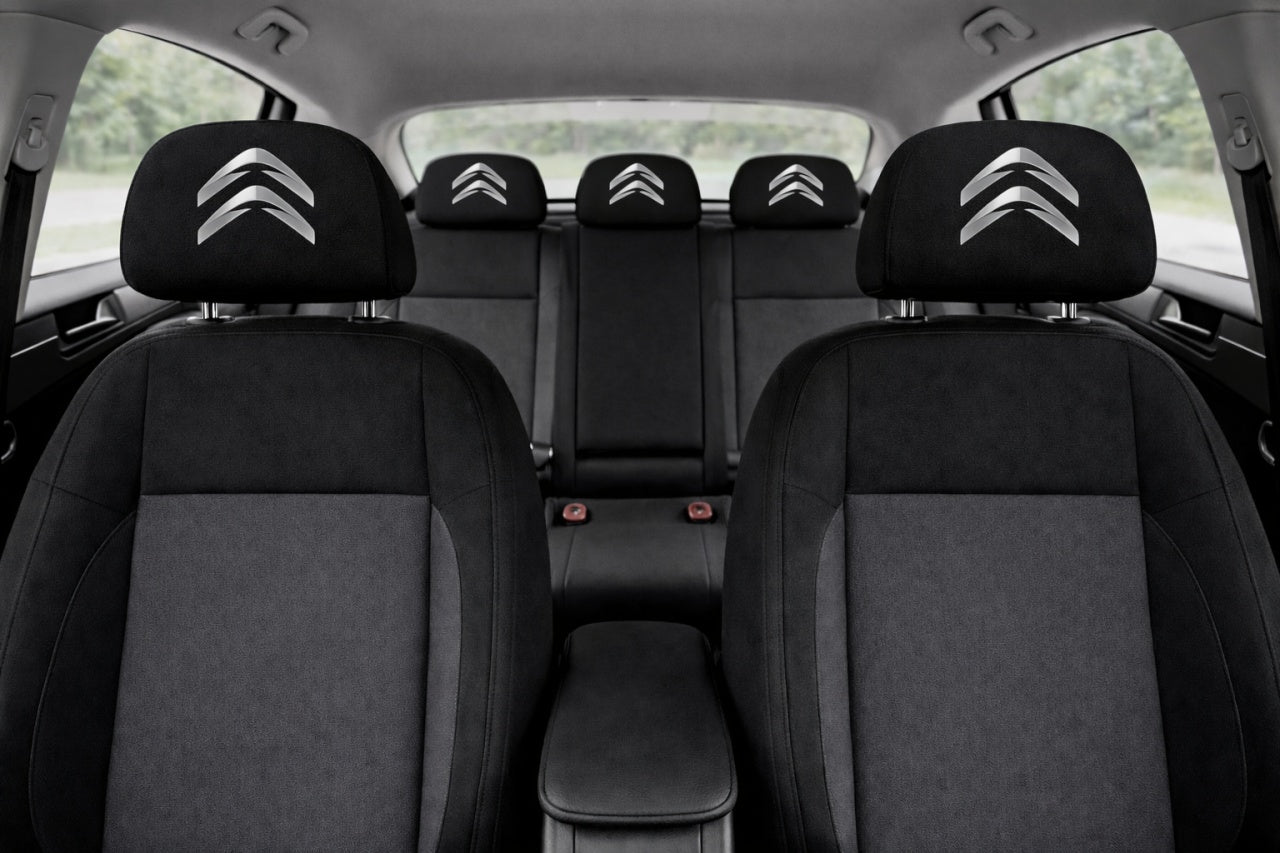 Set 2 huse tetiere negre, pentru gama auto CITROEN