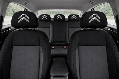 Set 2 huse tetiere negre, pentru gama auto CITROEN