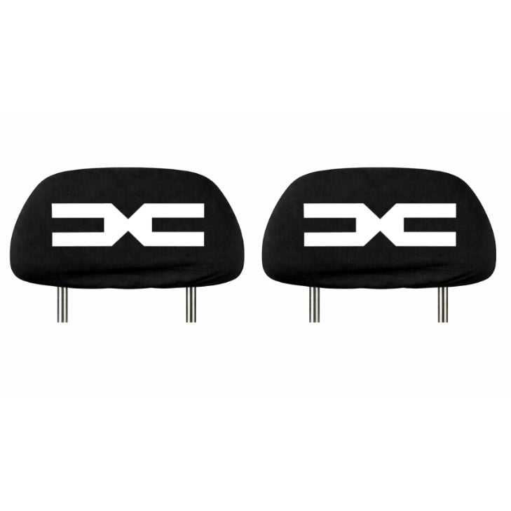 Set 2 huse tetiere negre, pentru gama auto DACIA NOU