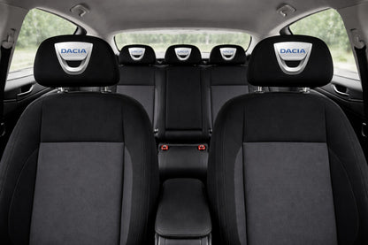 Set 2 huse tetiere negre, pentru gama auto DACIA