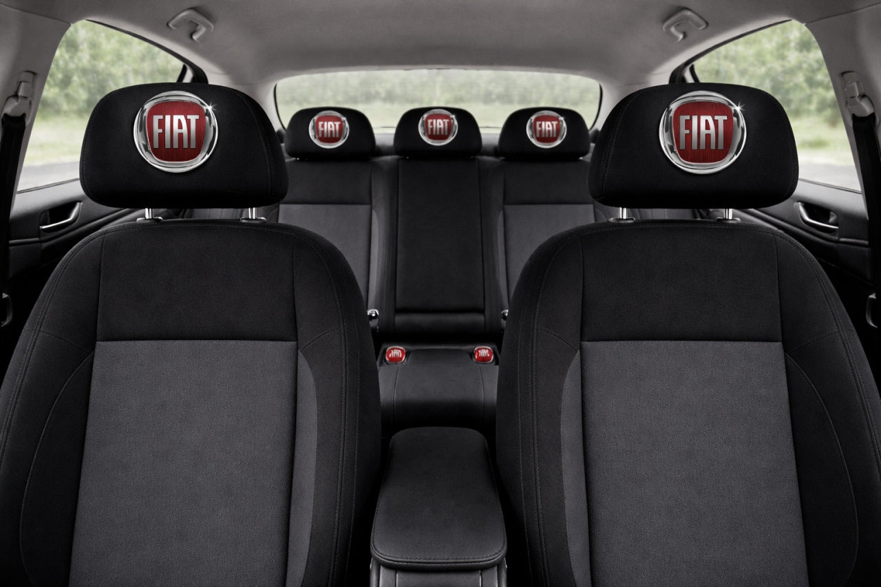 Set 2 huse tetiere negre, pentru gama auto FIAT