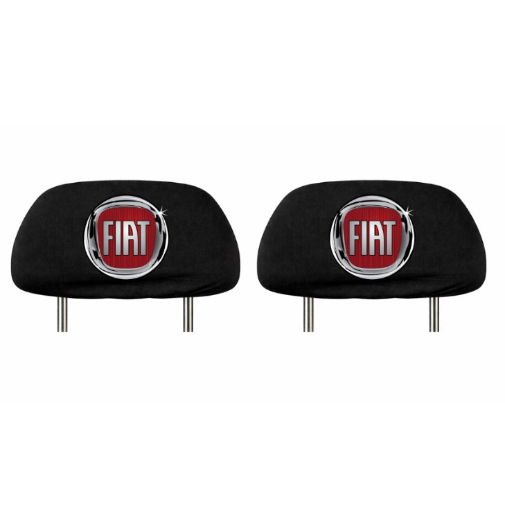 Set 2 huse tetiere negre, pentru gama auto FIAT