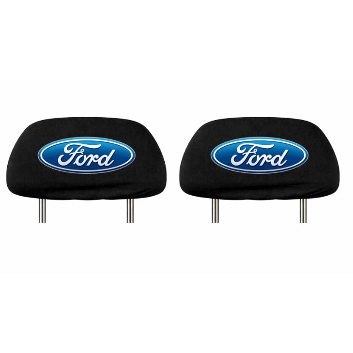 Set 2 huse tetiere negre, pentru gama auto FORD
