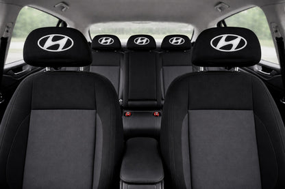 Set 2 huse tetiere negre, pentru gama auto HYUNDAI