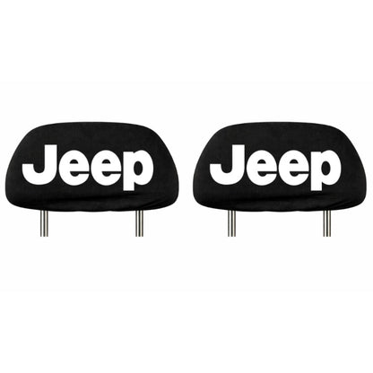 Set 2 huse tetiere negre, pentru gama auto JEEP