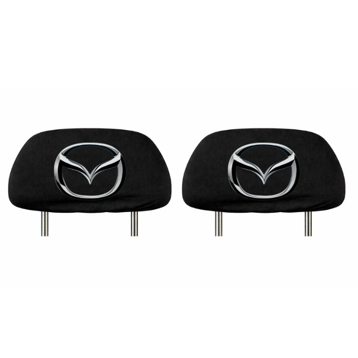 Set 2 huse tetiere negre, pentru gama auto MAZDA