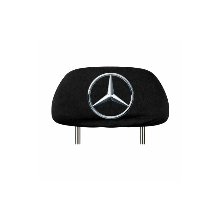Set 2 huse tetiere negre, pentru gama auto MERCEDES