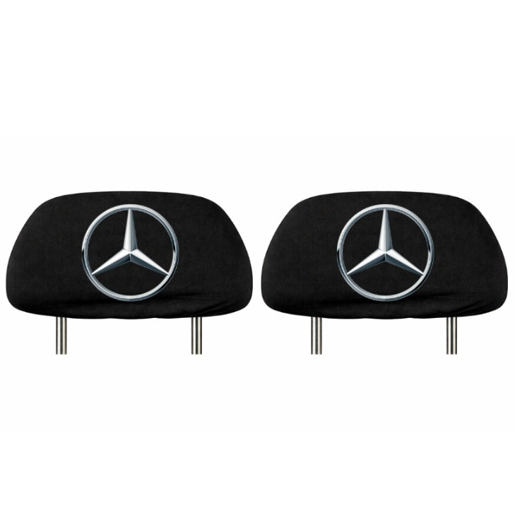 Set 2 huse tetiere negre, pentru gama auto MERCEDES