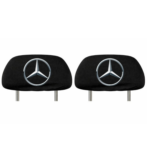 Set 2 huse tetiere negre, pentru gama auto MERCEDES