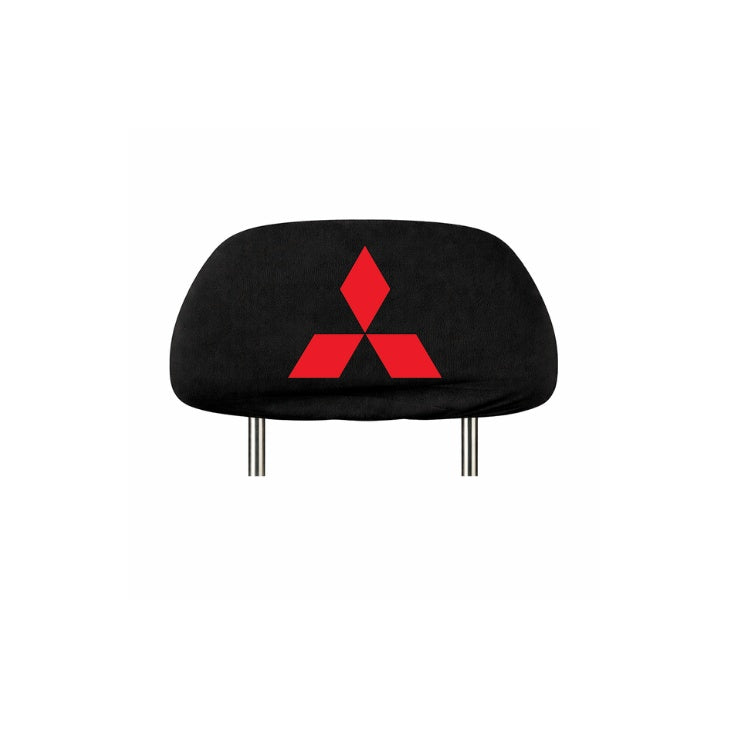 Set 2 huse tetiere negre, pentru gama auto MITSUBISHI