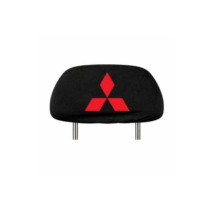 Set 2 huse tetiere negre, pentru gama auto MITSUBISHI
