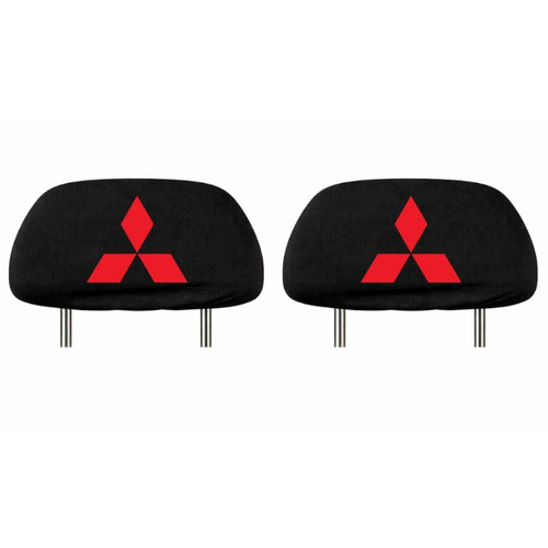 Set 2 huse tetiere negre, pentru gama auto MITSUBISHI