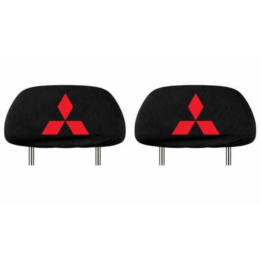 Set 2 huse tetiere negre, pentru gama auto MITSUBISHI