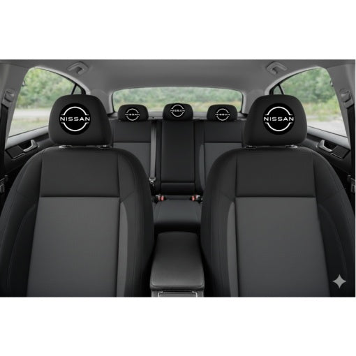 Set 2 huse tetiere negre, pentru gama auto NISSAN NOU