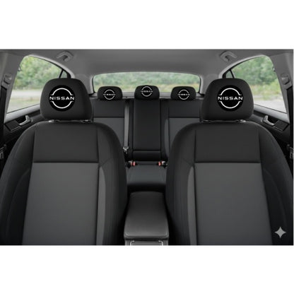 Set 2 huse tetiere negre, pentru gama auto NISSAN NOU