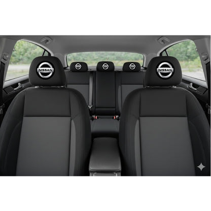 Set 2 huse tetiere negre, pentru gama auto NISSAN