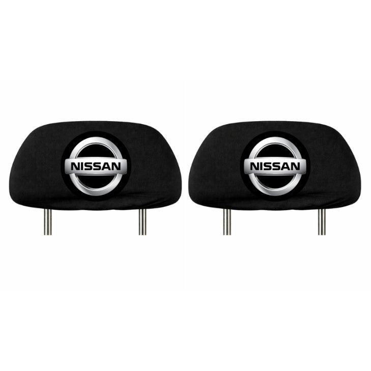 Set 2 huse tetiere negre, pentru gama auto NISSAN