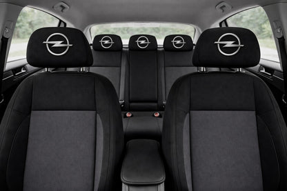 Set 2 huse tetiere negre, pentru gama auto OPEL