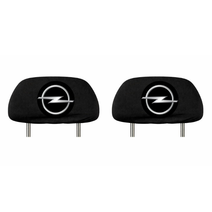 Set 2 huse tetiere negre, pentru gama auto OPEL