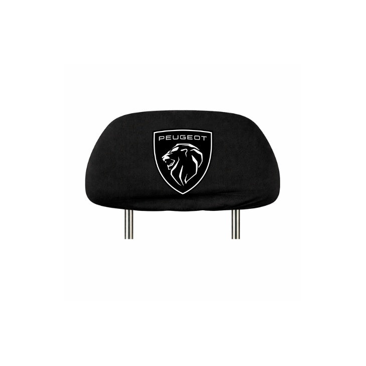 Set 2 huse tetiere negre, pentru gama auto PEUGEOT NOU