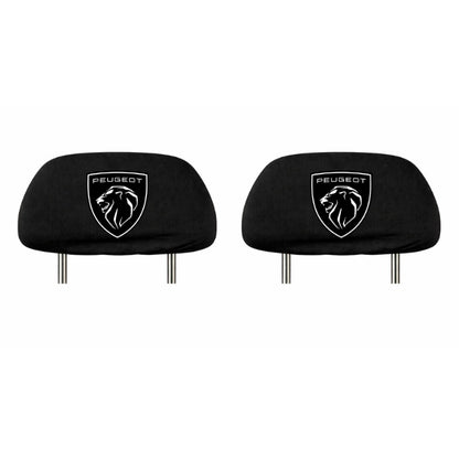 Set 2 huse tetiere negre, pentru gama auto PEUGEOT NOU