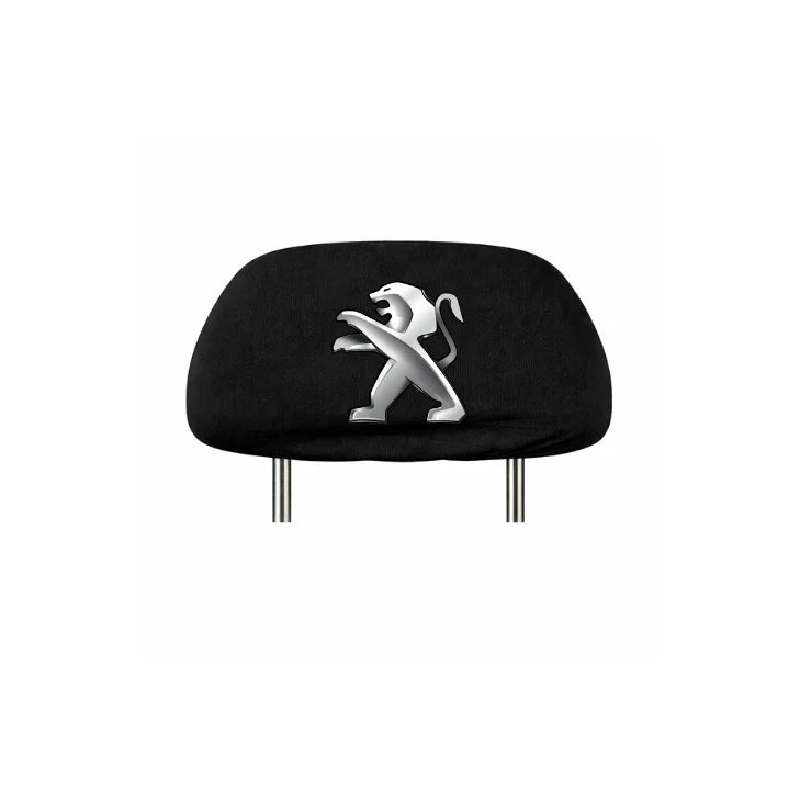 Set 2 huse tetiere negre, pentru gama auto PEUGEOT