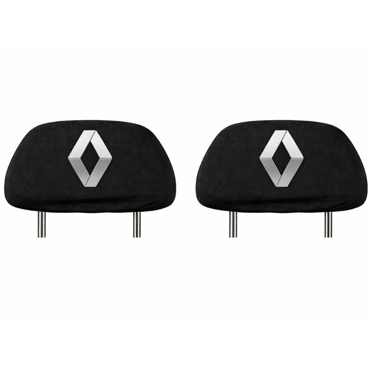 Set 2 huse tetiere negre, pentru gama auto RENAULT