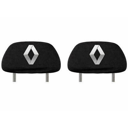 Set 2 huse tetiere negre, pentru gama auto RENAULT