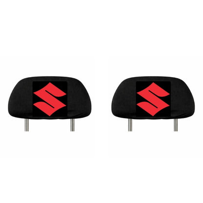 Set 2 huse tetiere negre, pentru gama auto SUZUKI
