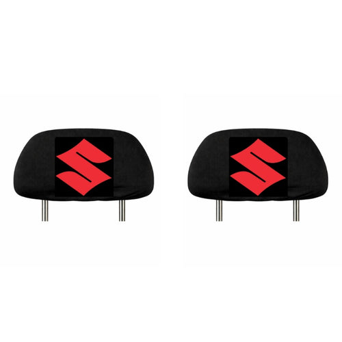 Set 2 huse tetiere negre, pentru gama auto SUZUKI