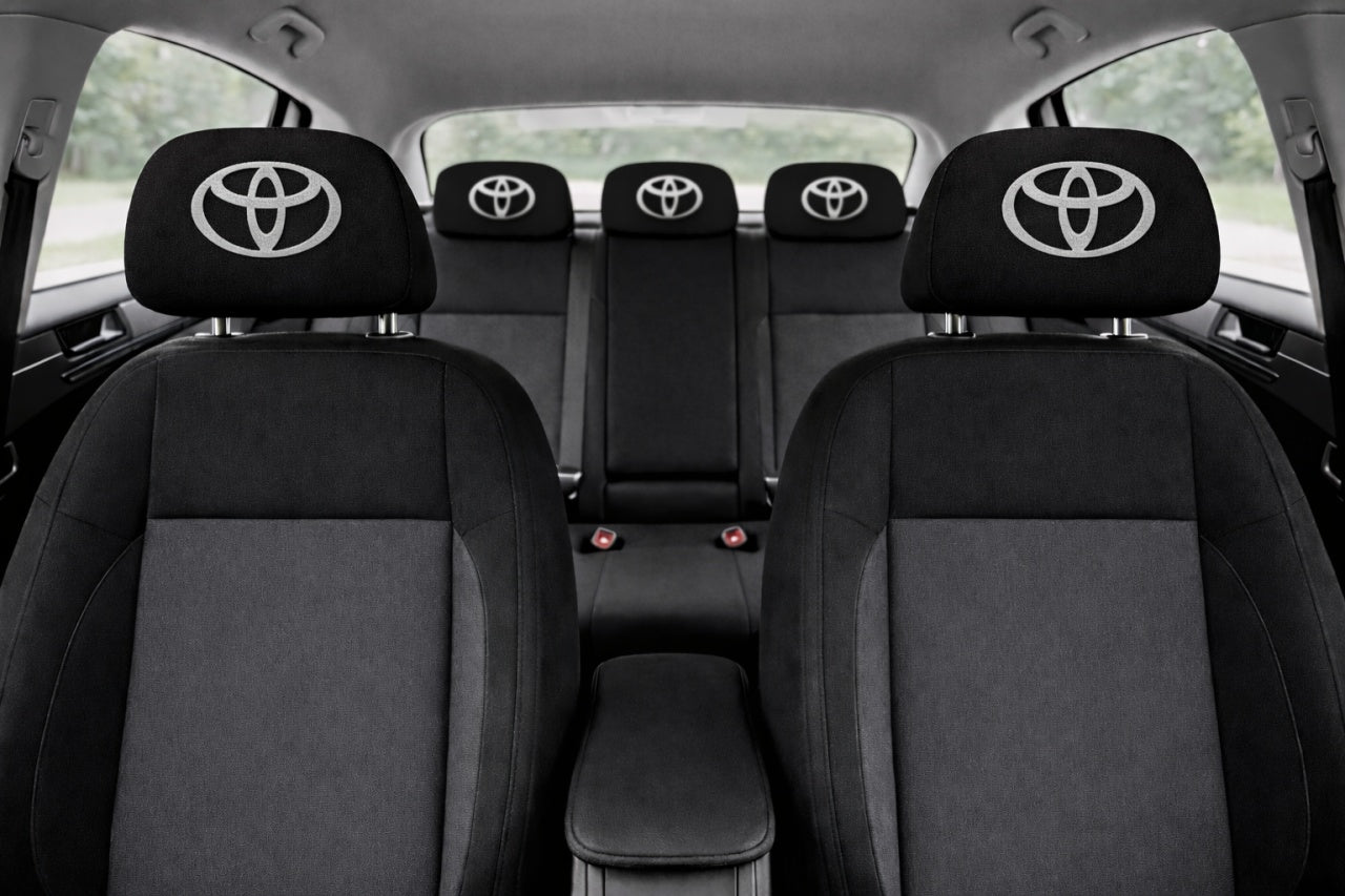 Set 2 huse tetiere negre, pentru gama auto TOYOTA