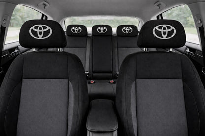 Set 2 huse tetiere negre, pentru gama auto TOYOTA