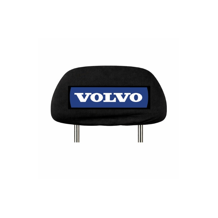 Set 2 huse tetiere negre, pentru gama auto VOLVO