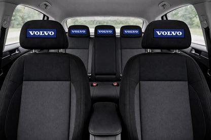 Set 2 huse tetiere negre, pentru gama auto VOLVO