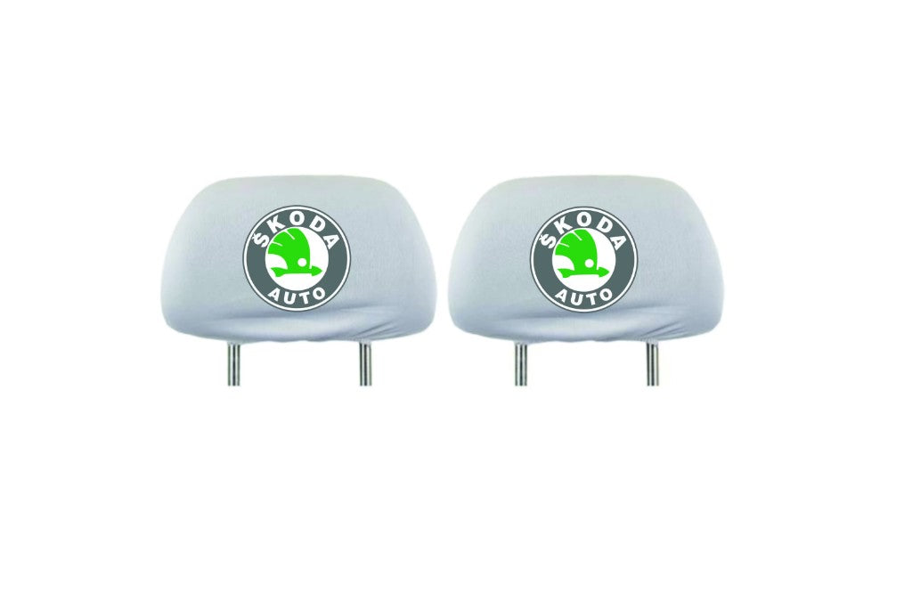 Set 2 huse tetiere , pentru gama auto Skoda