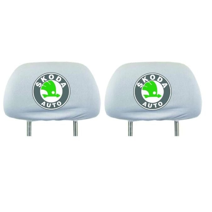 Set 2 huse tetiere , pentru gama auto Skoda