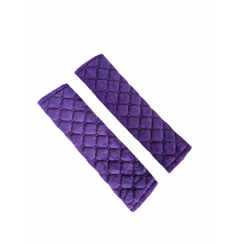 Set 2 protectii centura siguranta, copii si adulti, material neopren/plus, 26 x 6.5 cm, MOV