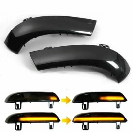 Set 2 Semnalizari Dinamice Full LED pentru Oglinda compatibil cu VW Golf V 2003-2006, Golf Plus, Golf 5 6 Variant, Sharan 2003-2010, Passat B5.5 cu semnalizare