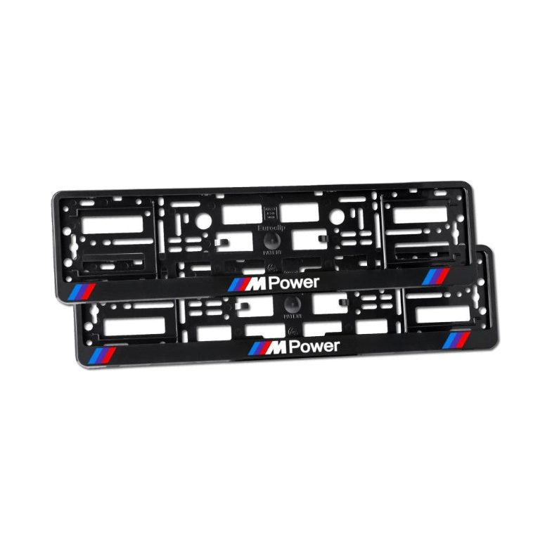 Set 2 suporti numar inmatriculare personalizat BMW - M Power