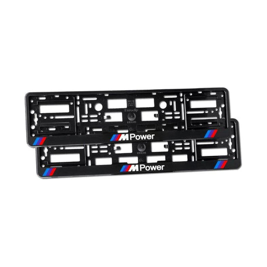 Set 2 suporti numar inmatriculare personalizat BMW - M Power