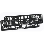 Set 2 suporti numar inmatriculare personalizat-SKODA