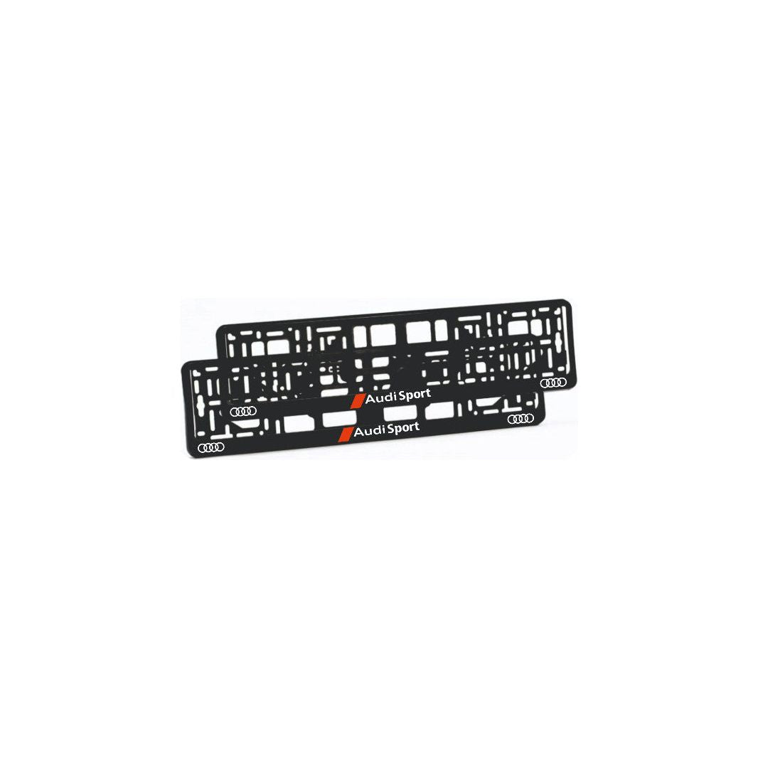 Set 2 suporturi numar inmatriculare personalizat- Audi Sport 2