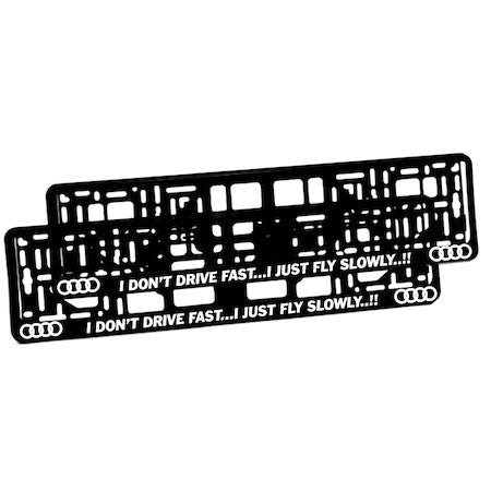 Set 2 bucati, suport numar inmatriculare personalizat Audi 2