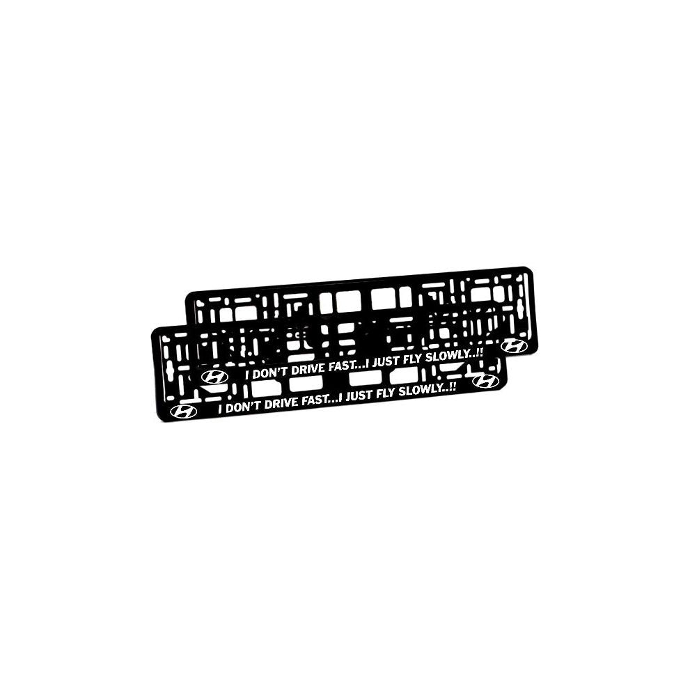 Set 2 bucati, suport numar inmatriculare personalizat Drive Hyundai