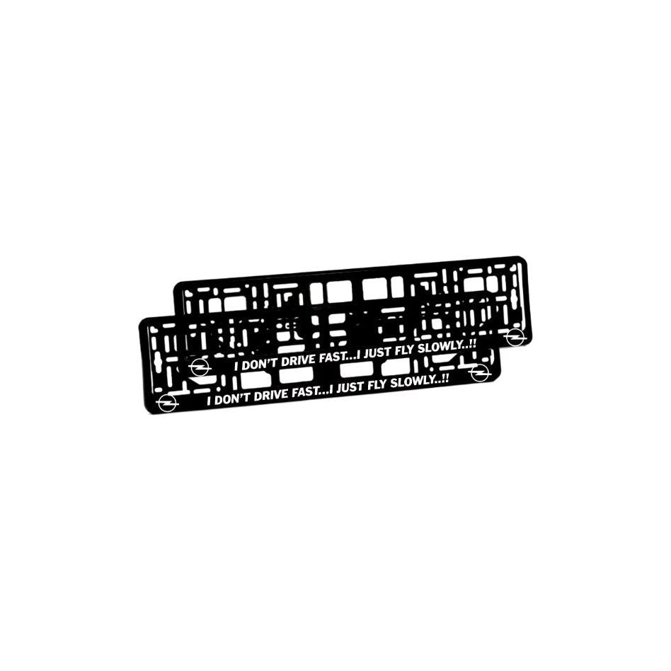 Set 2 bucati, suport numar inmatriculare personalizat Drive Opel