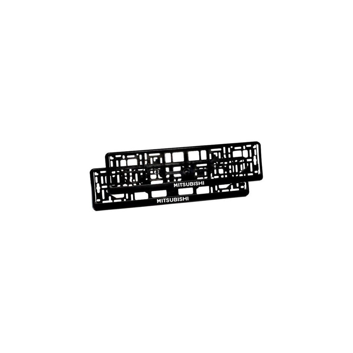 Set 2 suporturi numar inmatriculare personalizat-Mitsubishi