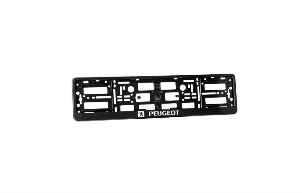Set 2 suporturi numar inmatriculare personalizat-Peugeot