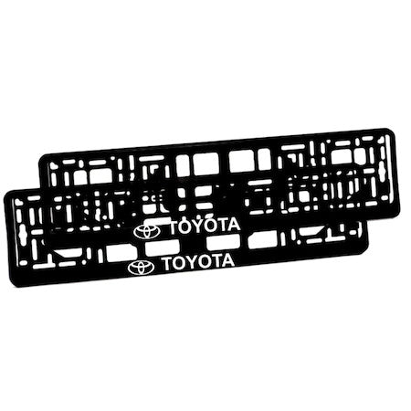 Комплект от 2 броя, персонализирана рамка за регистрационен номер Toyota