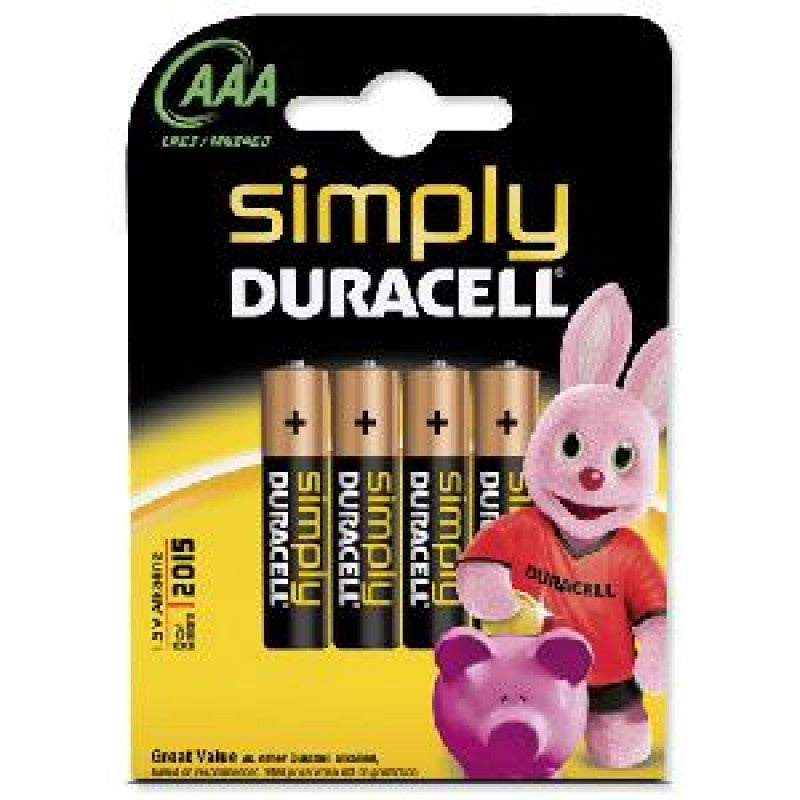 Set 4 baterii R3 Duracell simply